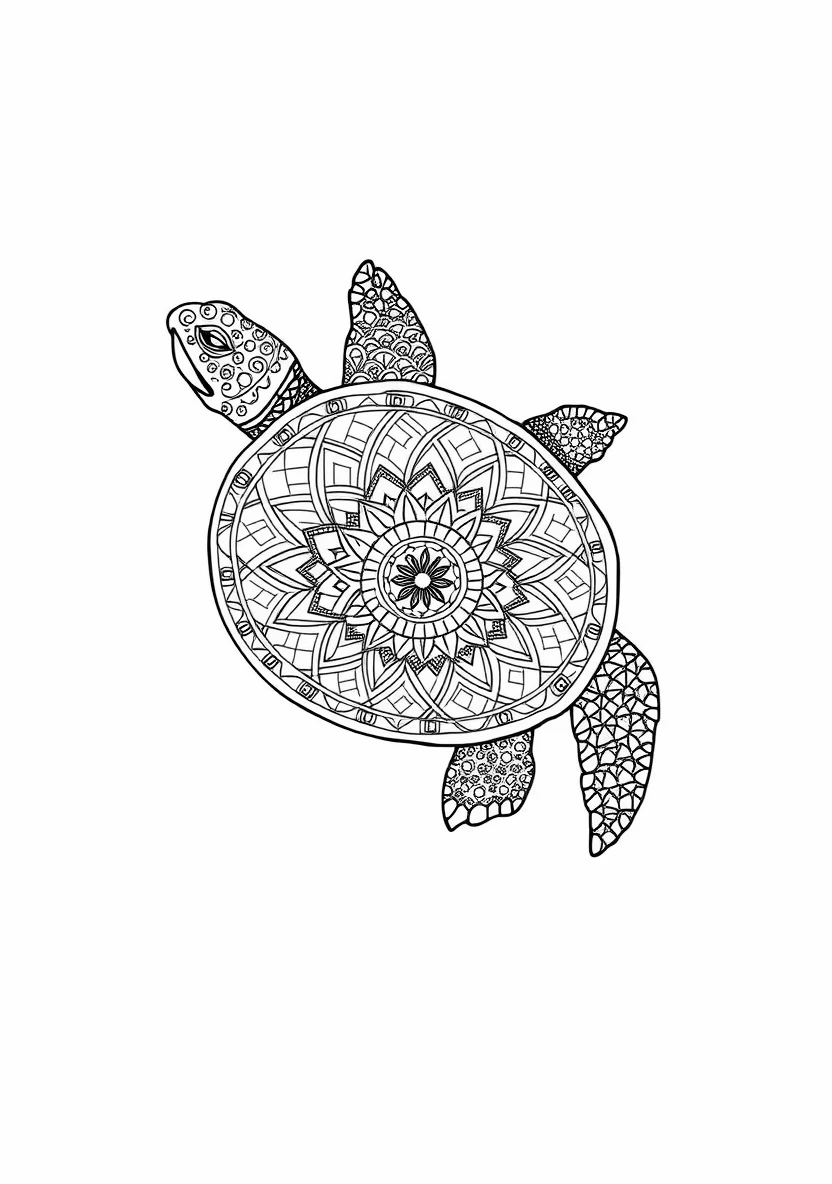 A Zentangle Silhouette of a P