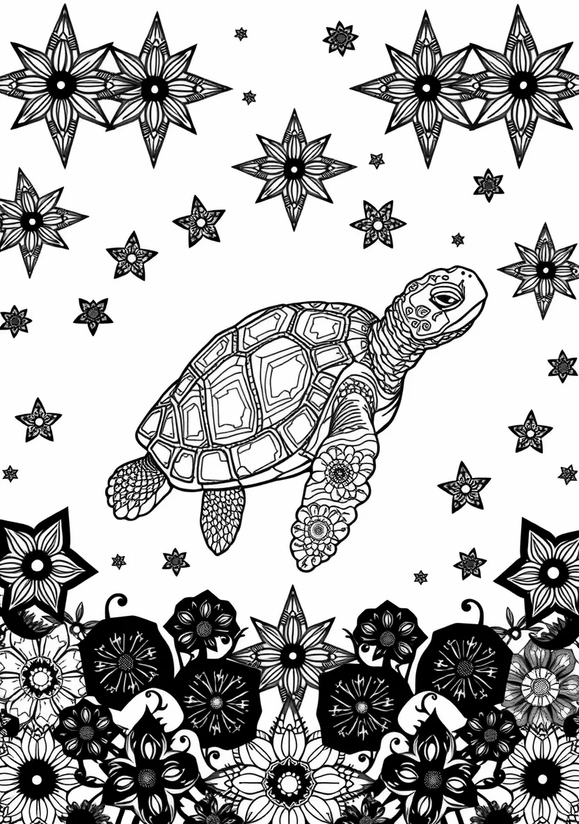 A Zentangle Silhouette of a P