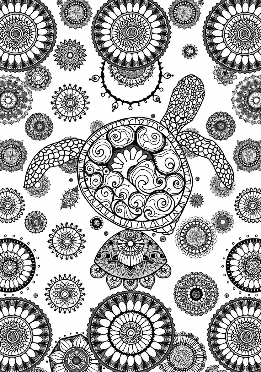 A Zentangle Silhouette of a P