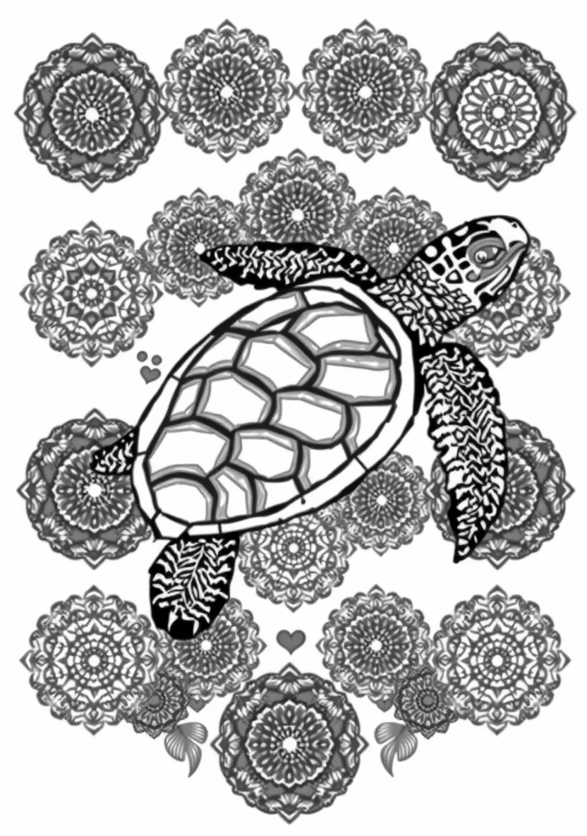 A Zentangle Silhouette of a P