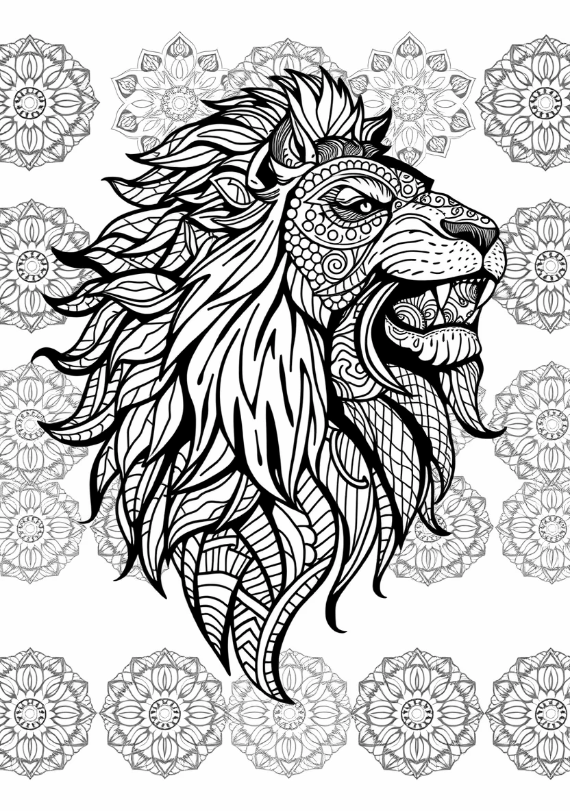 A Zentangle Silhouette of a R