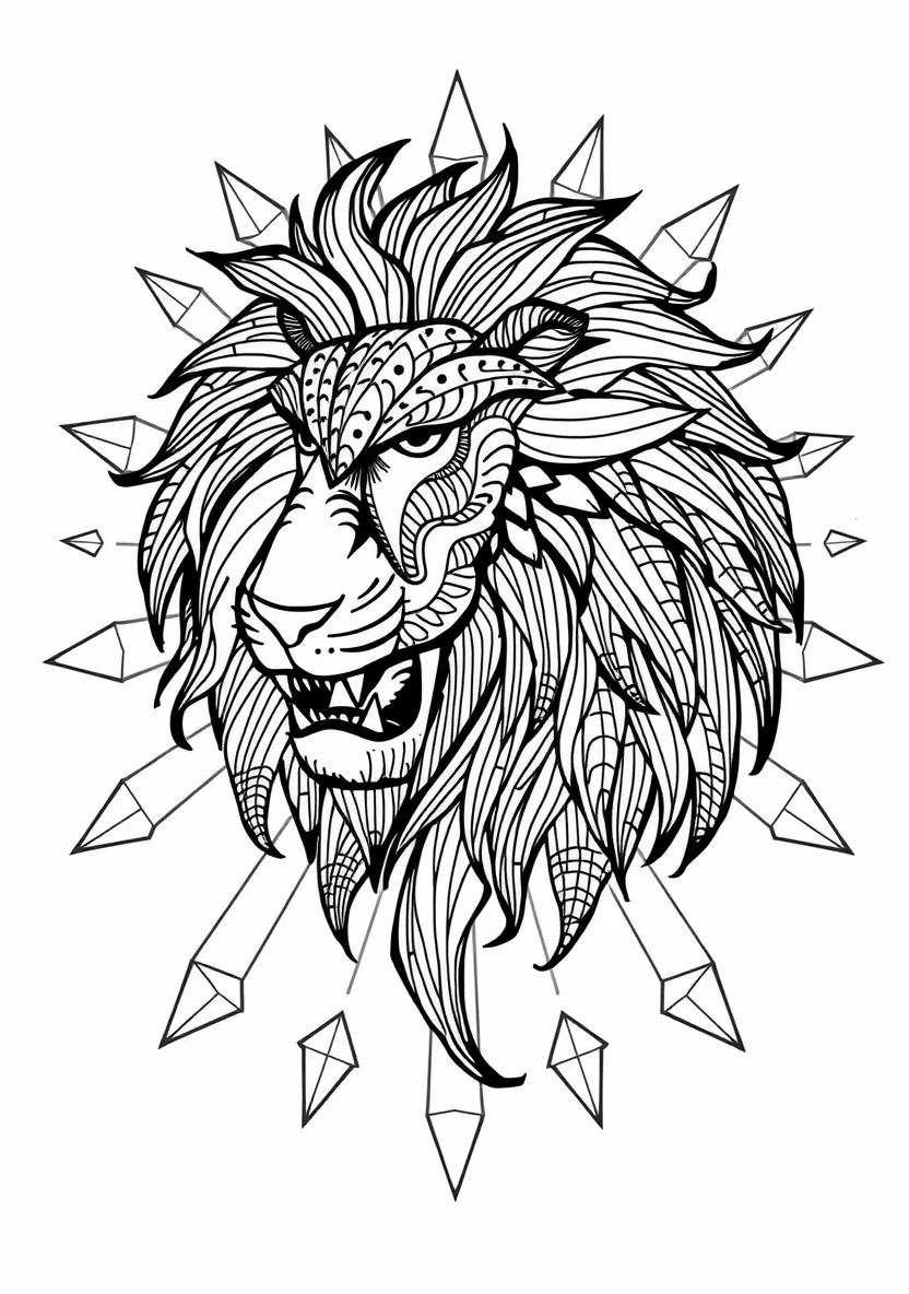 A Zentangle Silhouette of a R
