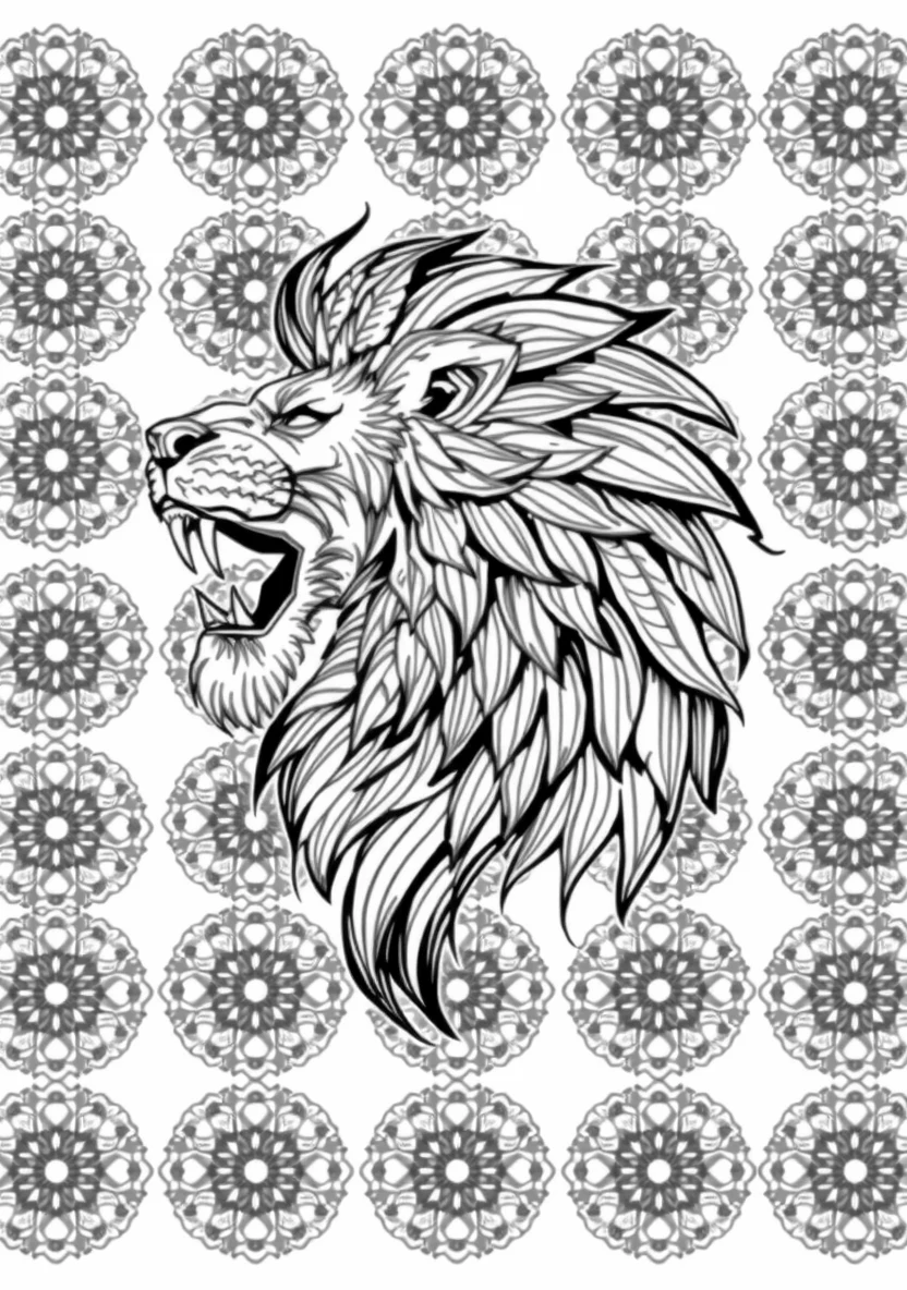 A Zentangle Silhouette of a R