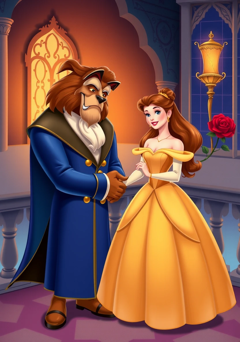 Beauty and the Beast (Belle) coloring page 1