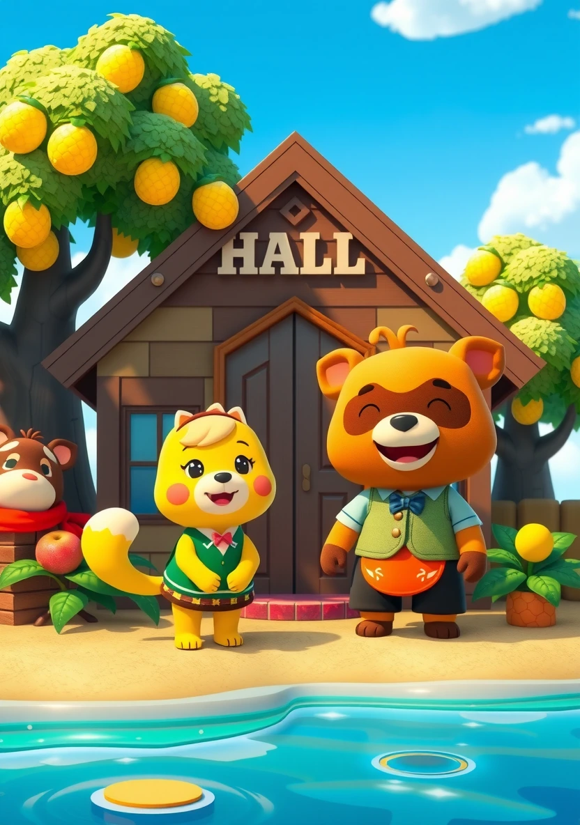 Animal Crossing coloring page 1