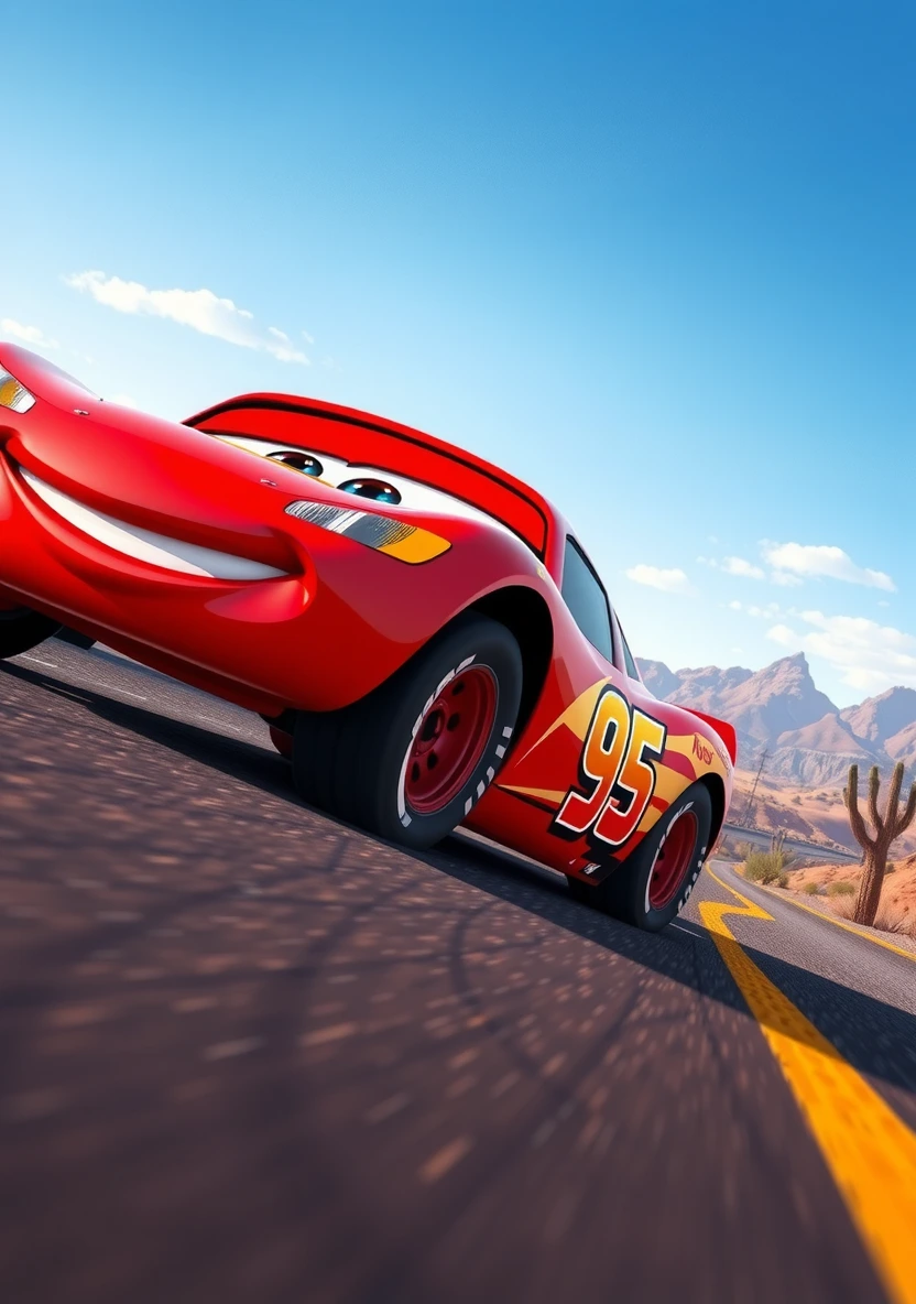 Cars (Lightning McQueen) coloring page 1