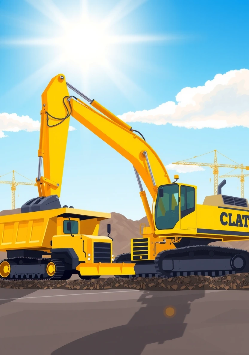 Construction & Heavy Vehicles coloring page 1