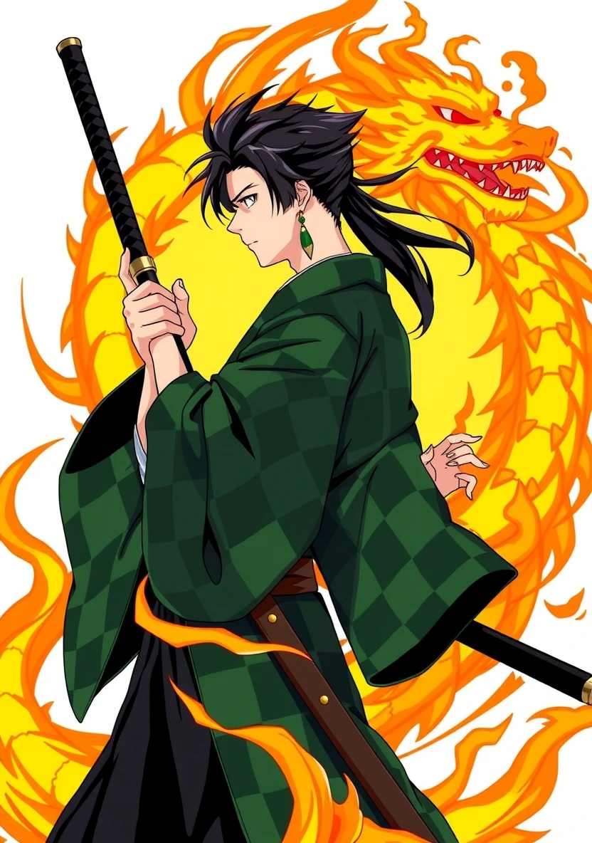 Demon Slayer coloring page 1