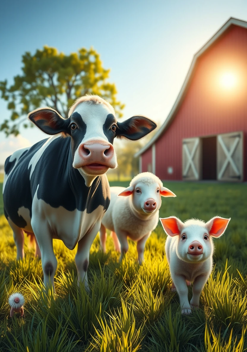 Farm Animals coloring page 1