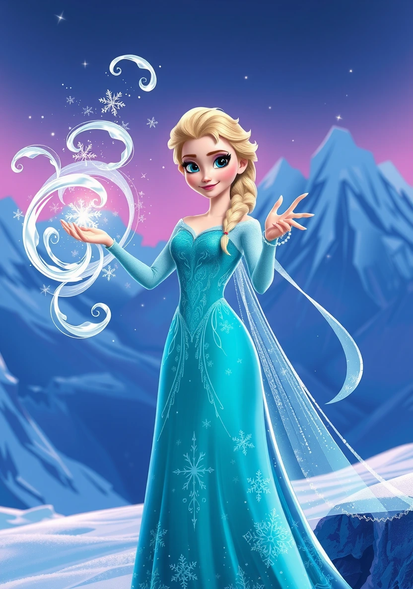 Frozen coloring page 1