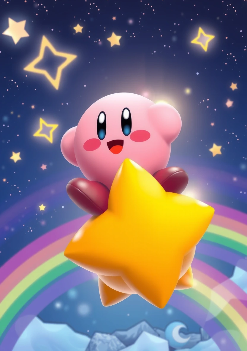 Kirby coloring page 1