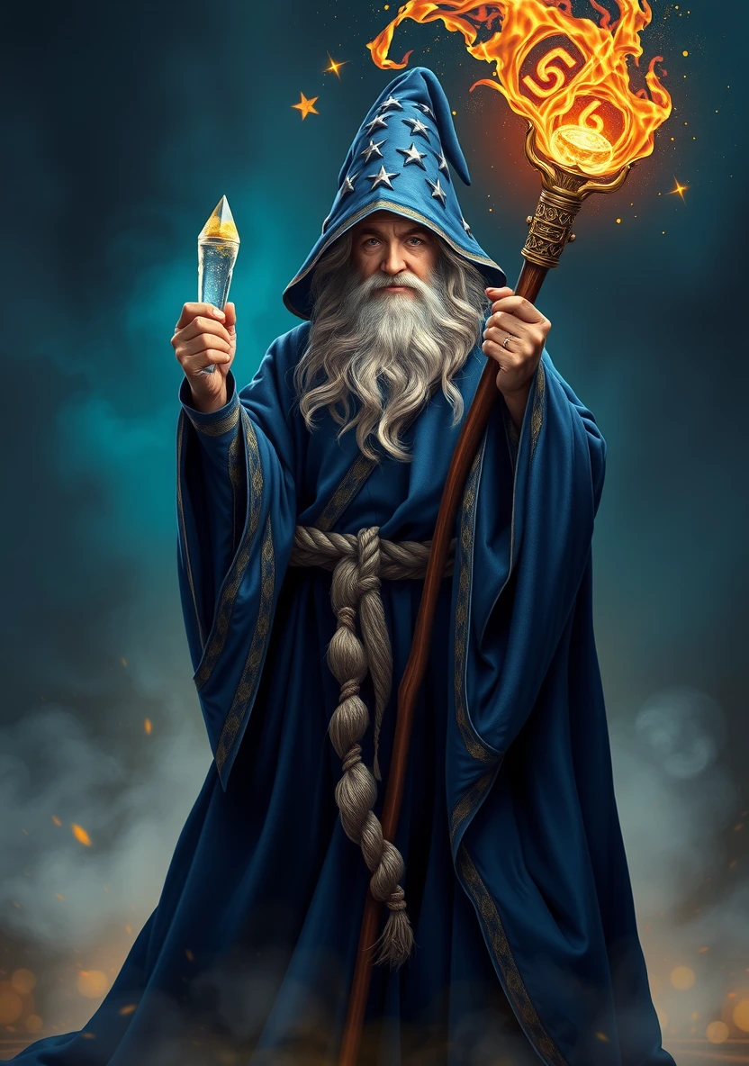 Magic Wizards & Spells coloring page 1