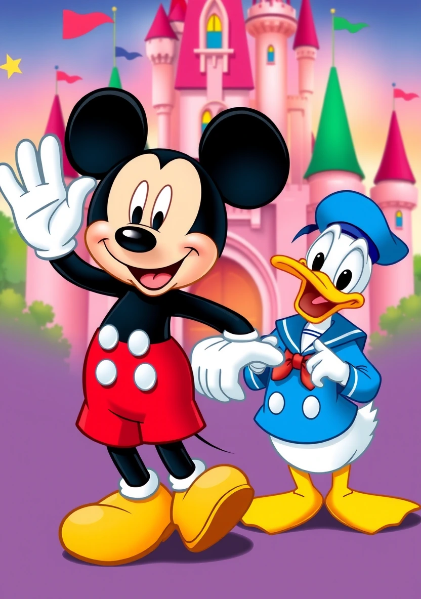 Mickey Mouse & Friends coloring page 1