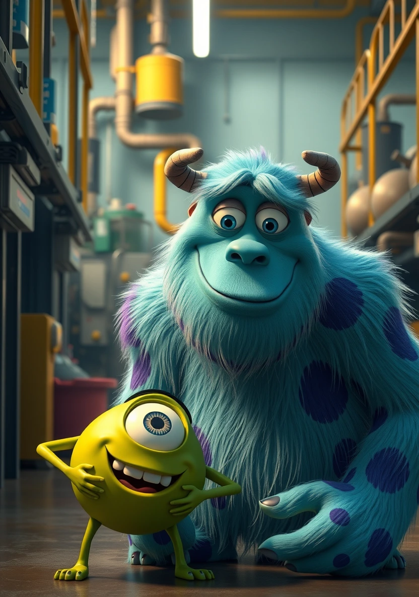 Monsters Inc coloring page 1