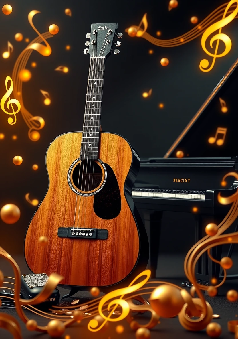 Music & Musical Instruments coloring page 1