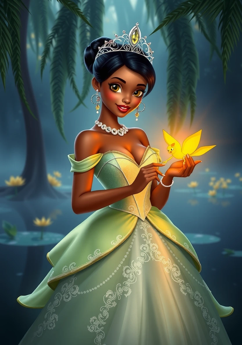 Princess and the Frog (Tiana) coloring page 1