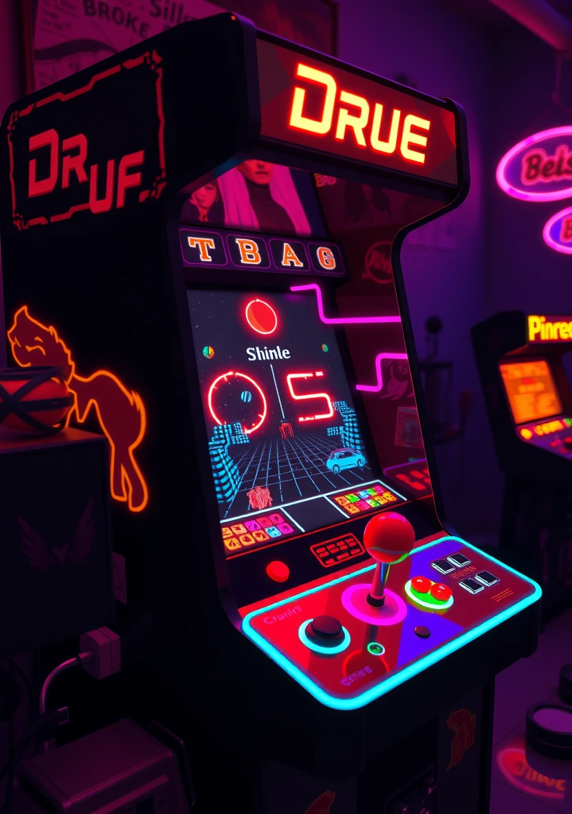 Retro Arcade & Esports coloring page 1