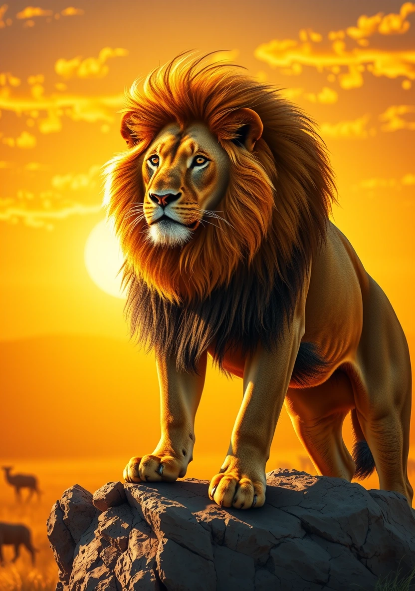 Safari - Lions & Big Cats coloring page 1