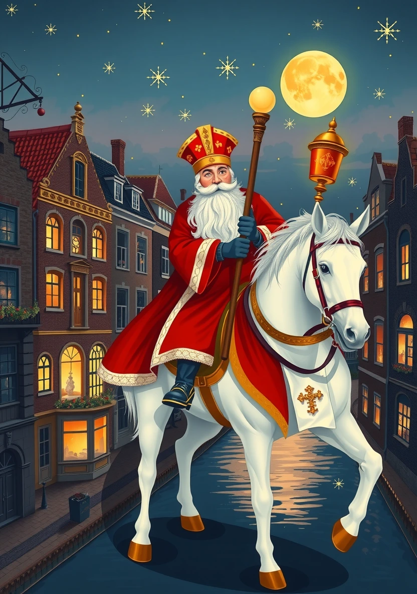 Sinterklaas & Pieten coloring page 1