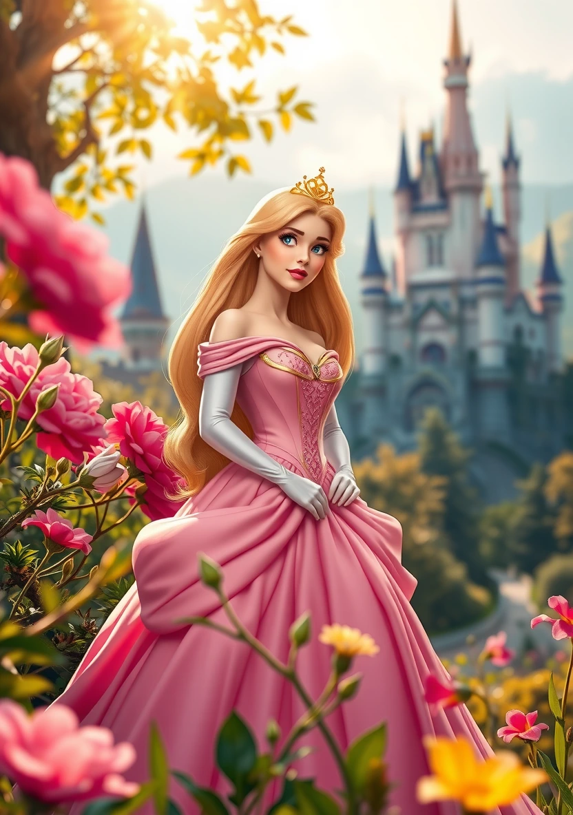 Sleeping Beauty (Aurora) coloring page 1