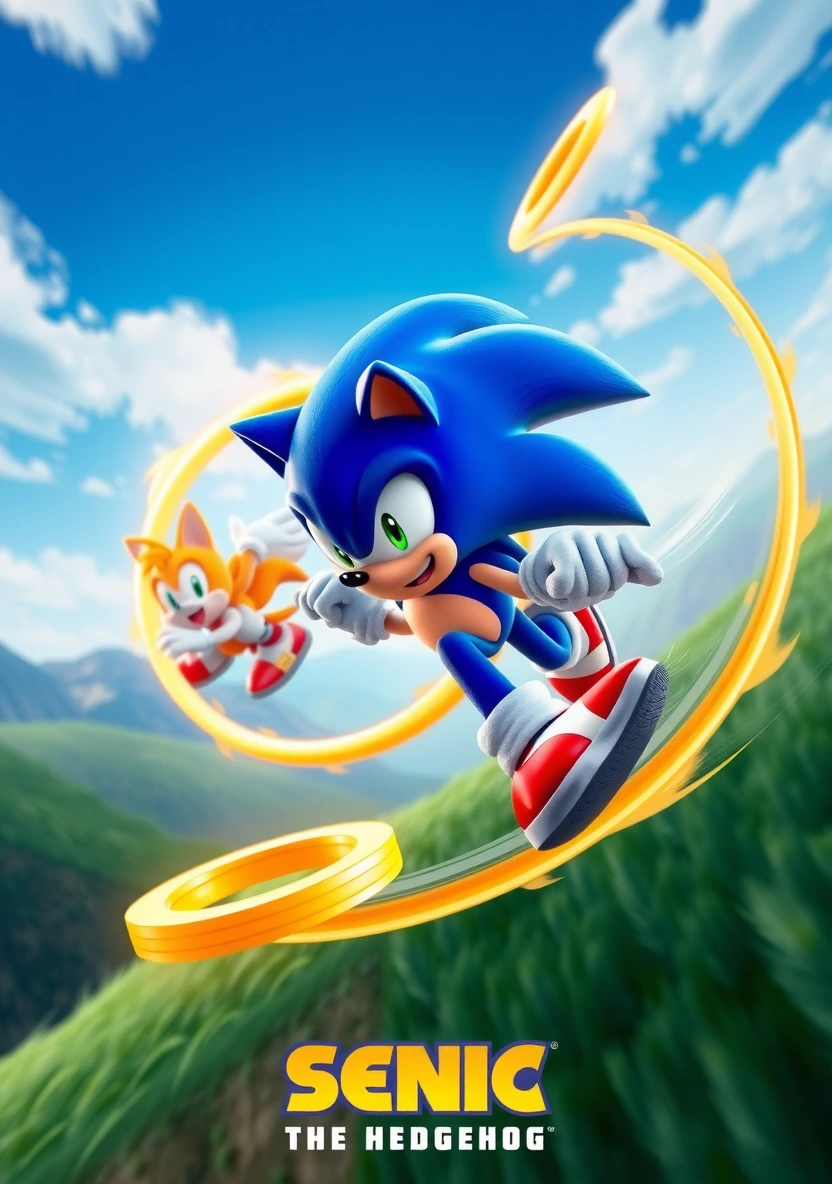 Sonic the Hedgehog coloring page 1