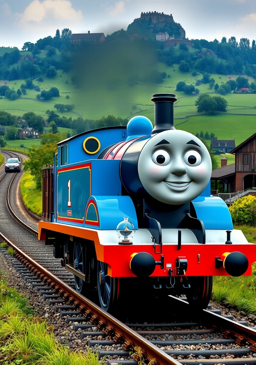 Thomas the Tank Engine coloring page 1