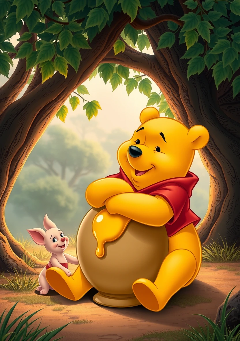 Winnie the Pooh coloring page 1